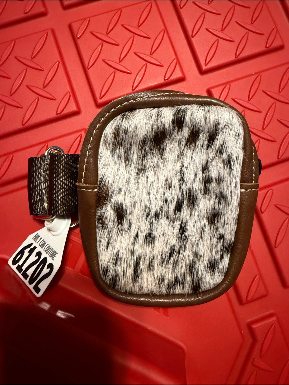 Brown & Black Speckled Holy Cow Couture Tumbleweed Pouch for Stanley Cup NEW